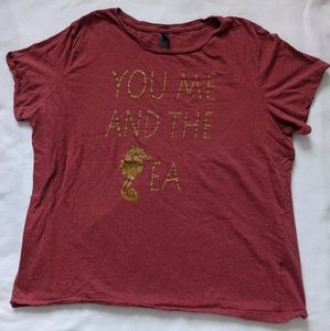 Red Ocean Themed Shirt